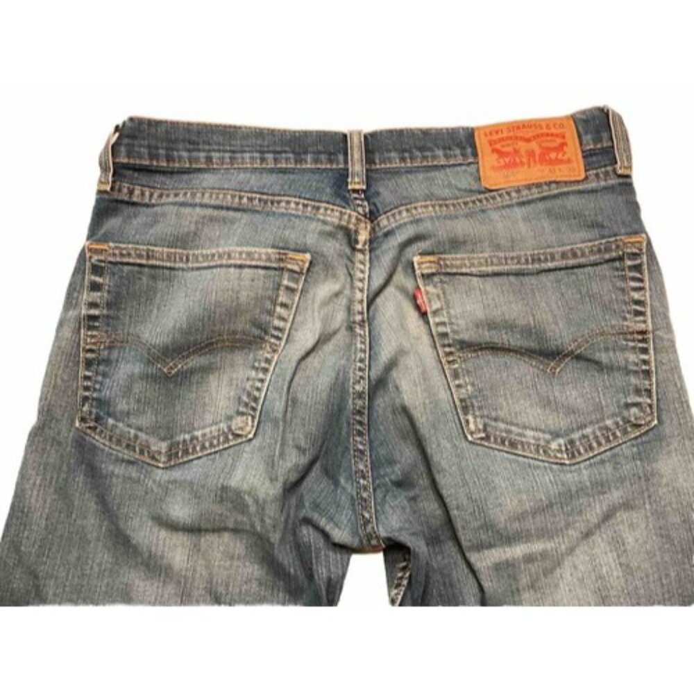 Levi's 505 Regular Fit Straight Leg Jeans Loose Fit Denim Men 31X30 Read - Picture 7 of 9